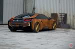 BMW i8 Austin Mahone Rusted by MetroWrapz on Vossen Wheels (VPS-305T) 2016 года